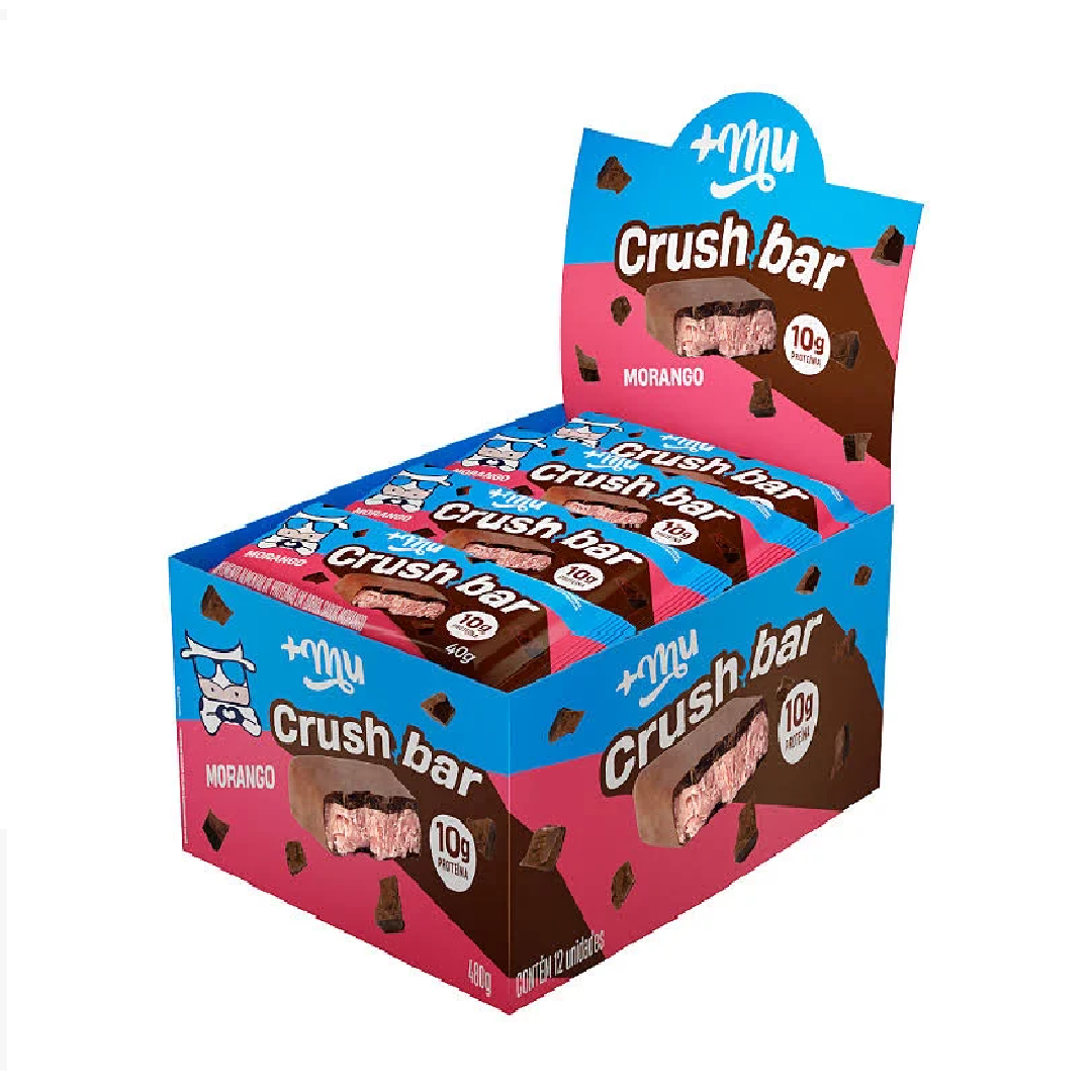 + Mu Crushbar - Strawberry - Box of 12 units - 480g